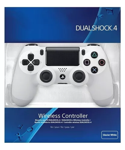 Mando  Sony PS4 DualShock 4 V2, Inalámbrico, Panel táctil, Blanco