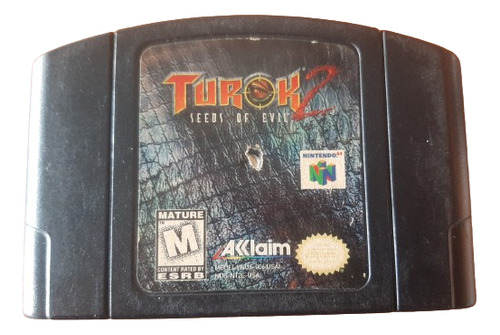 Cinta Original Turok 2 Seeds Of Evil Nintendo 64 Videojuego