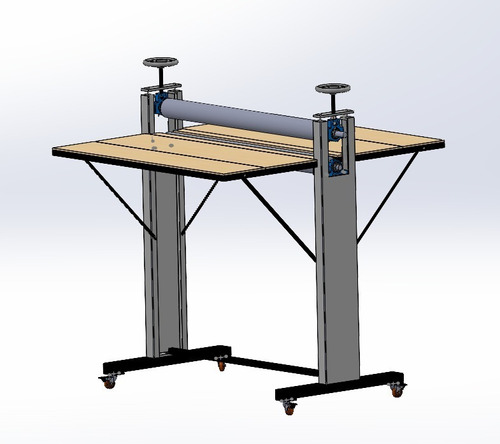 Troqueladora Manual , Rodillos 100 Cm. Nuevo Diseño.