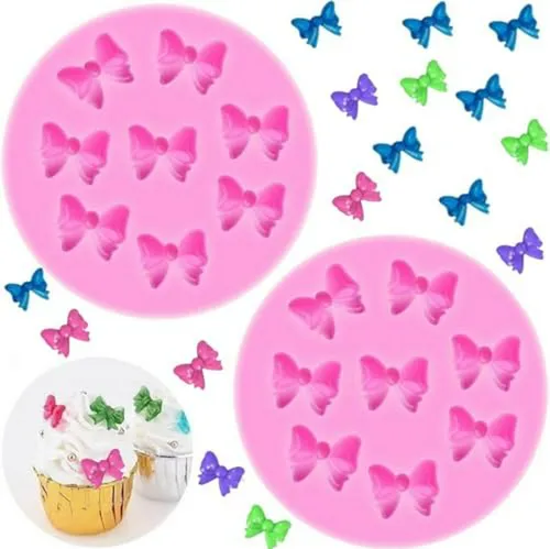 Moldes De Silicona Mini Lazos Para Fondant Y Decoración De P