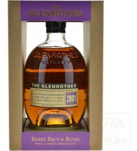 Whisky Single Malt The Glenrothes 2001 43%abv Origen Escocia