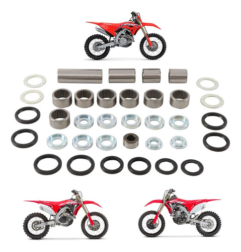 Kit Rolamento Bucha Pro Link Crf 250 R Rx 2019 2020 2021 22