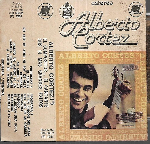 Alberto Cortez Album Sus 14 Mas Grandes Exitos Tapa Humedad