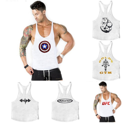 Camisillas Esqueletos Entrenar Gym Hombre Gimnasio