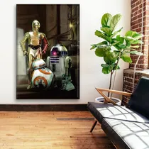 Comprar Cuadro Canva Decorativo Robots Sw 60x40 Cm