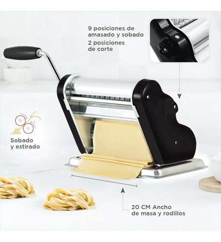 Máquina para pastas Pastalinda Clásica 200 color negro