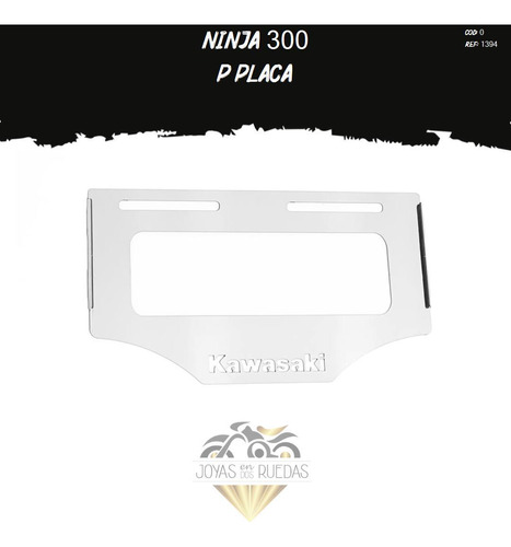 Porta Placa Partes Lujo Moto Ninja 300