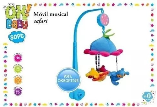 Movil Musical Cuna Safari Ok Baby Soft 028