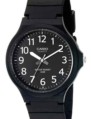 Relógio Casio Masculino Classico Preto Mw-240-1evdf