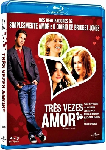 Blu-ray Três Vezes Amor - Ryan Reynolds - Dub Leg Lacrado