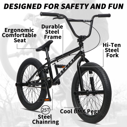 Bicicleta Bmx Freestyle Syzygy De 20 Pulgadas Para Jóvenes Y