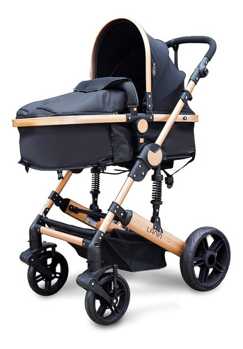Imagen 3 de 4 de Cochecito Mega Baby Cuna Paseo Bebe Lanin Convertible