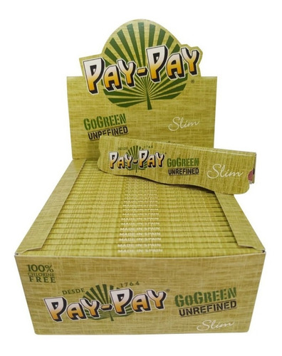 Seda Pay Pay Go Green King Size Slim Caixa C 50 Unidades