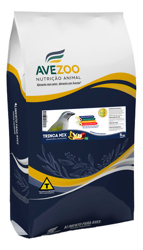 Alimento Mix P/ Trinca-ferro, Sabiá, Azulão - Avezoo - 5kg