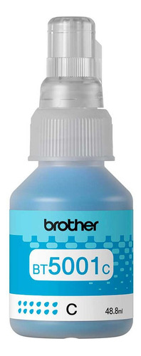 Botella Tinta Brother Bt5001c Cian Original 