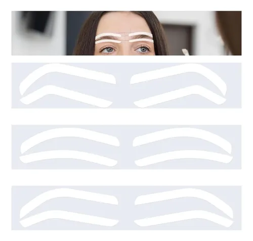 AWAVM 77 Pares De Pegatinas De Cejas Tatuaje 3D – Impermeables Y Duraderas – Color Marrón Oscuro – Fáciles De Aplicar