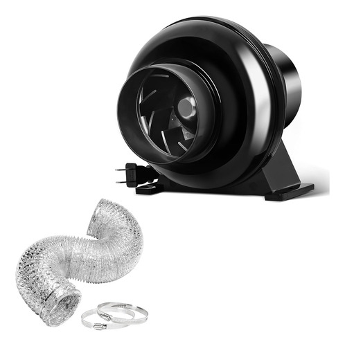 Healsmart 4 Pulgadas 195 Cfm De Escape En Línea Del Venti...
