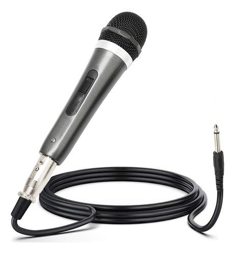 Microfono Alambrico Unidireccional Karaoke 6.5mm Interfaz