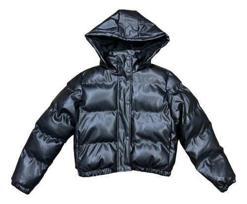 Chaqueta  Puffa Manga Larga Negra P.u Achiporrada ( Ebs5126 )