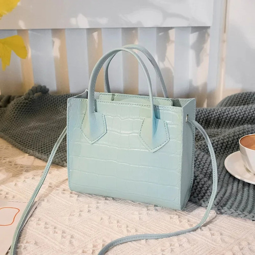 - Bolso Bandolera Con Hombro De Cocodrilo De Moda Para