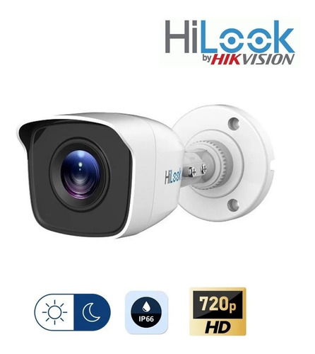 Imagen 2 de 6 de Cámara de seguridad Hikvision THC-B110-P HiLook con resolución de 1MP visión nocturna incluida blanca