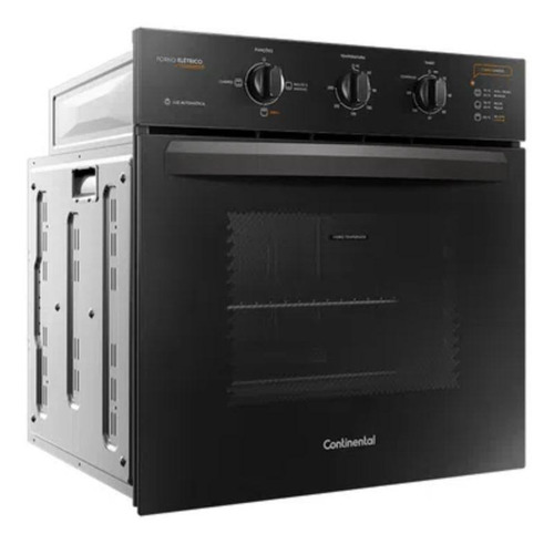 Imagen 2 de 3 de Horno empotrable eléctrico Continental OC8EP 75L negro 220V