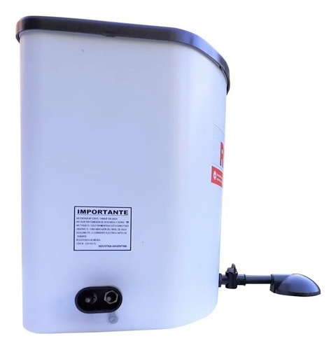 Ducha Electrico Calefon Con Cable 20 Litros Pvc Completo Blanco 1.2 Kw