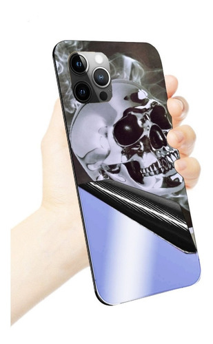 Mica Trasera Diseño Calavera Craneo Skin V45