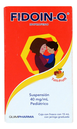 Ibuprofeno Pediátrico 40 Mg/ml Fidoin-q Frasco Con 15 Ml