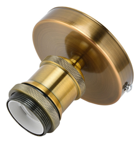 Lámpara De Techo Vintage Color Dorado Con Casquillo E26 .