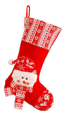 Calcetines Navideños Con Decoración Navideña, Papá Noel Trid