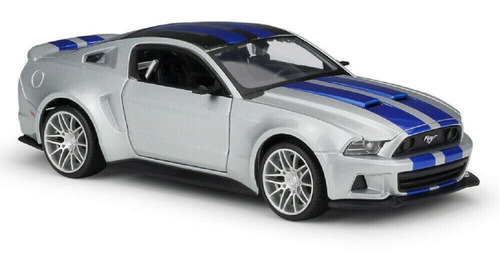 Ford Mustang Street Racer Maisto 2014 Silver 1/24 Decas Q1
