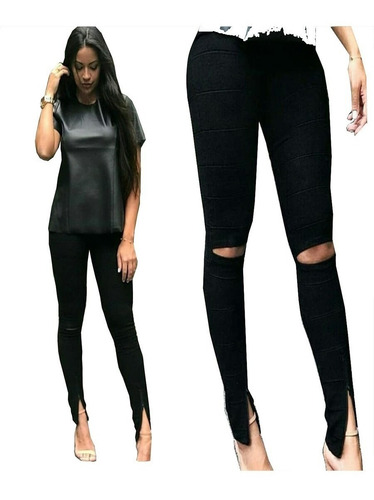 Imagem 1 de 8 de Calça Bandagem Skinny Legging