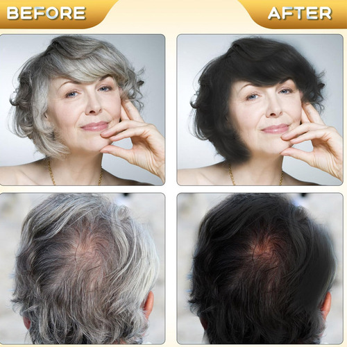 Para Novo Shampoo Com Tinta Cobre Cabelos Grisalhos Cor