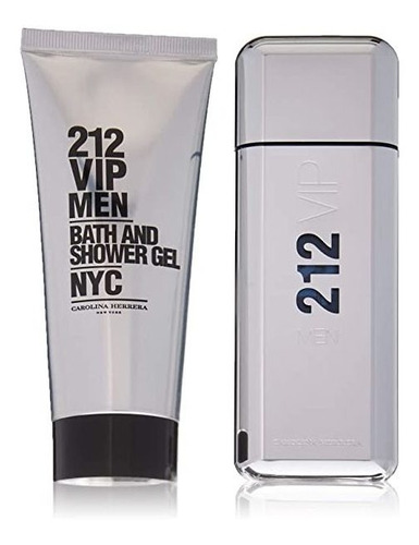 Carolina Herrera 212 Vip Para Hombres Juego De Viaje De 2 Pi