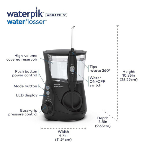 Waterpik Wp-662 Agua Flosser Eléctrico Dental Profesional En