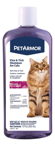 Petarmor Champu Para Pulgas Y Garrapatas Para Gatos, Aroma A