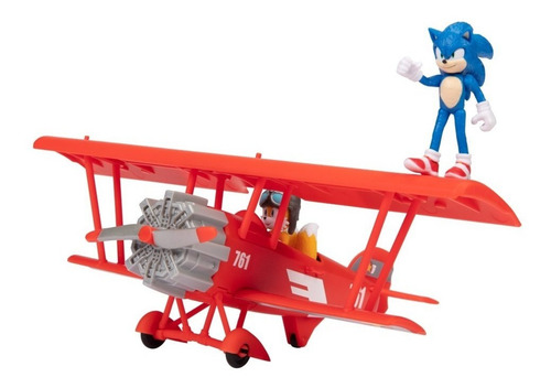 Imagen 4 de 5 de Sonic The Hedgehog 2. Avión Tornado + Sonic + Tails Original