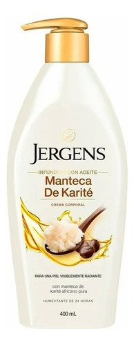 3 Pzas Crema Corporal Jergens Manteca De Karité Africano Pur