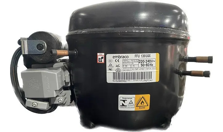Motor Compresor Heladera Embraco 1/3+ Hp Ffu130uax R290