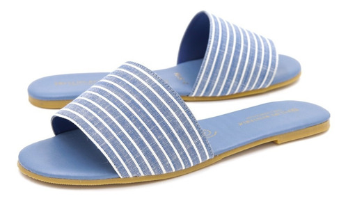 Imagen 3 de 8 de Sandalias Mujer Moda Flat Textil Felipe Rentería Kit 2pares