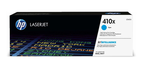 Toner Original Hp 410x Cf411x Cyan Alta Capacidad