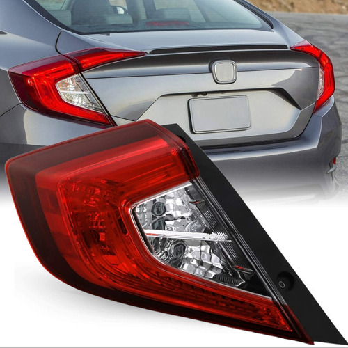 Imagen 1 de 5 de Faro Trasero Exterior P/ Honda Civic 2017 2018 2019 Con Led