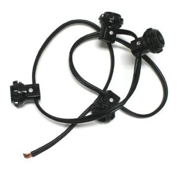 Westinghouse 22382 - Candelabro Base Negro 4 Light Harness S