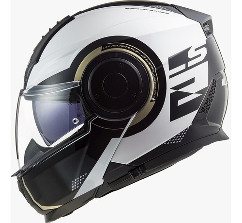 Casco Moto Rebatible Ls2 902 Scope Arch Blanco Tit L