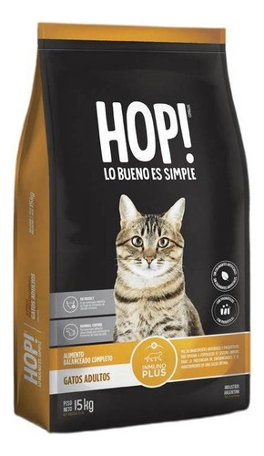 Alimento Hop! para gato adulto en bolsa de 15 kg