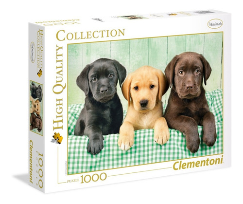 Tres Labradores Perros Rompecabezas 1000 Pz Clementoni
