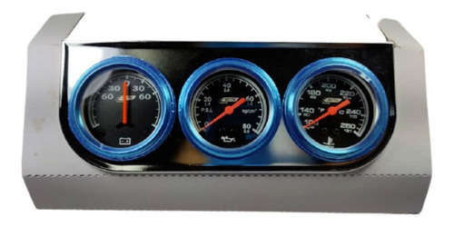 Imagen 2 de 2 de Reloj Manometro Triple Mecanico Motta