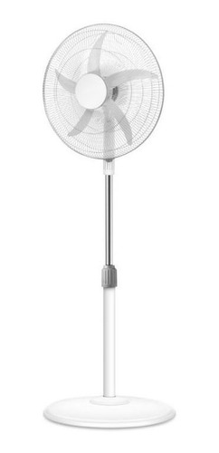 Ventilador De Pie 20' Kanji Home 5 Aspas Plásticas 90w Estructura Blanco Aspas Blanco