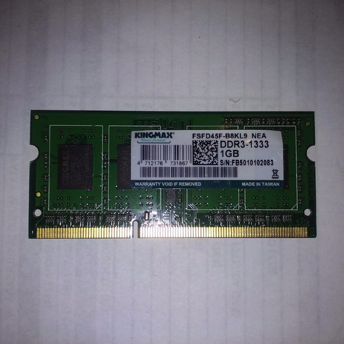 Memoria Ddr3 1333mhz 1gb Kingmax Para Notebook